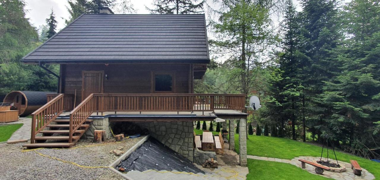 Domki Brenna Lesnica Chatka Ze Spa Экстерьер фото