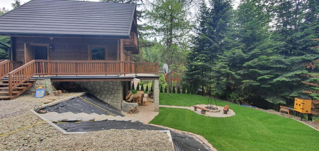 Domki Brenna Lesnica Chatka Ze Spa Экстерьер фото