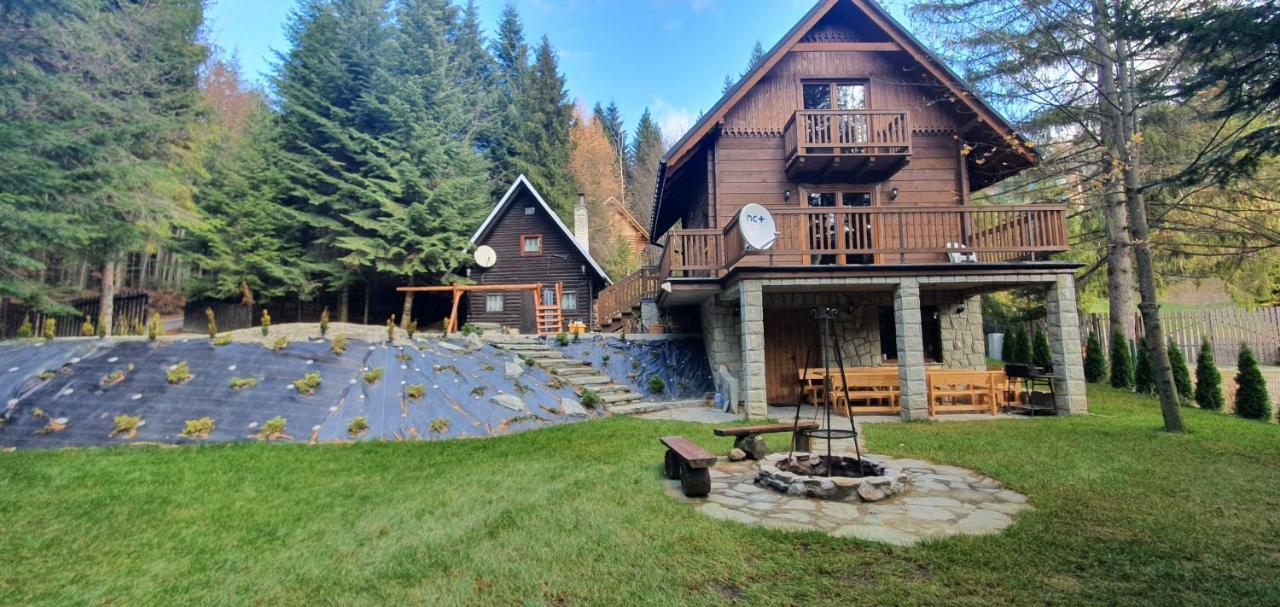 Domki Brenna Lesnica Chatka Ze Spa Экстерьер фото